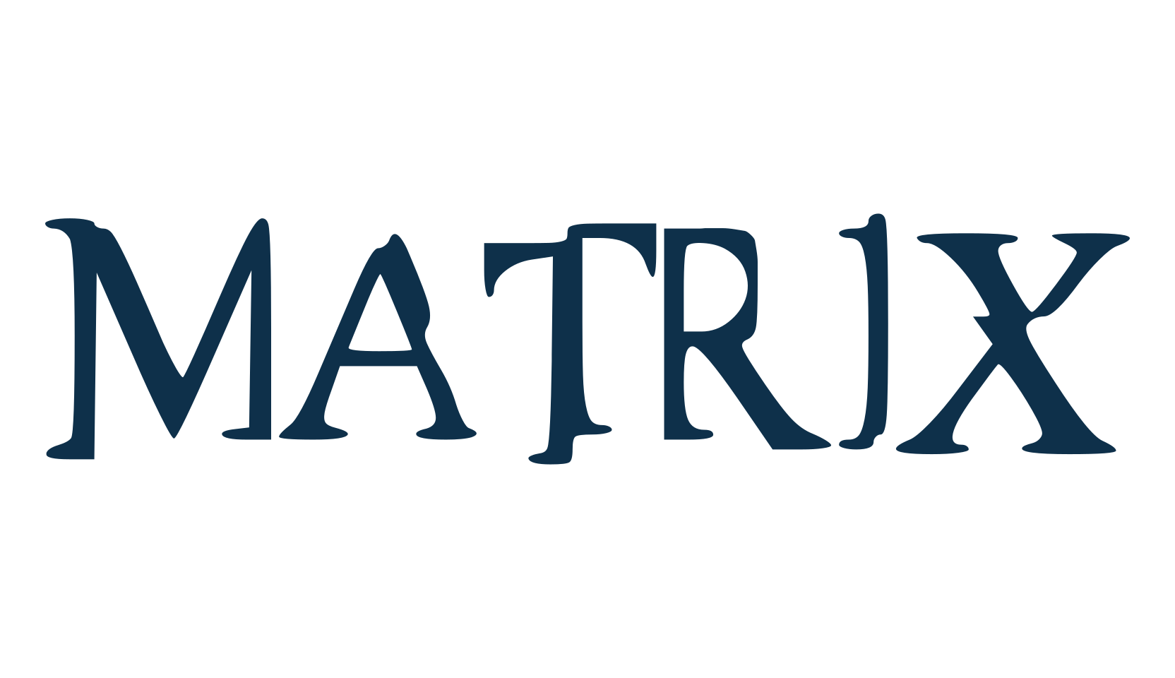 Matrix, fancy distorted decorative font preview