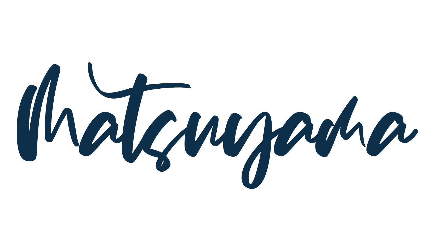 Matsuyama, brush font preview