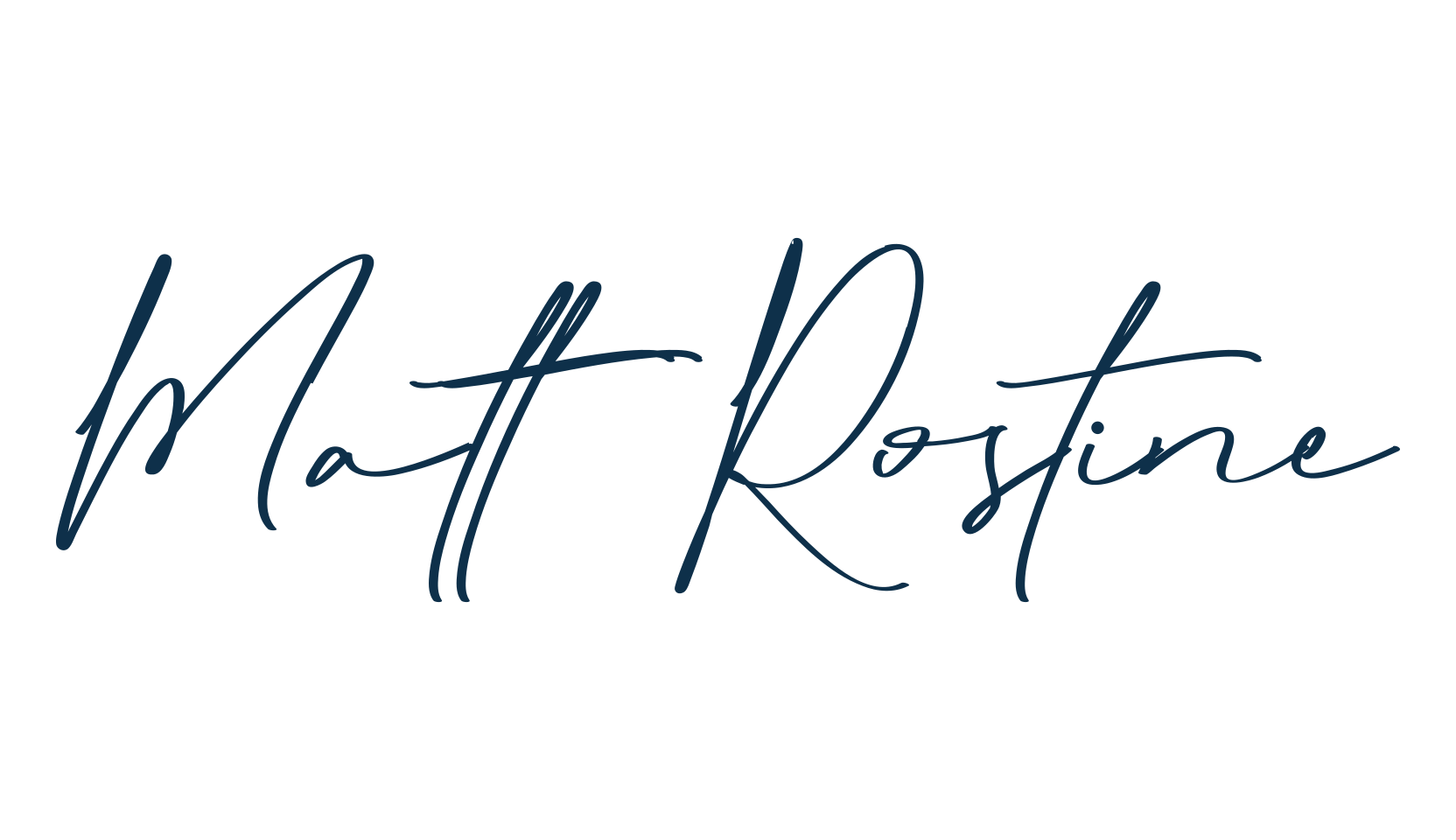 Matt Rostine, handwriting font preview