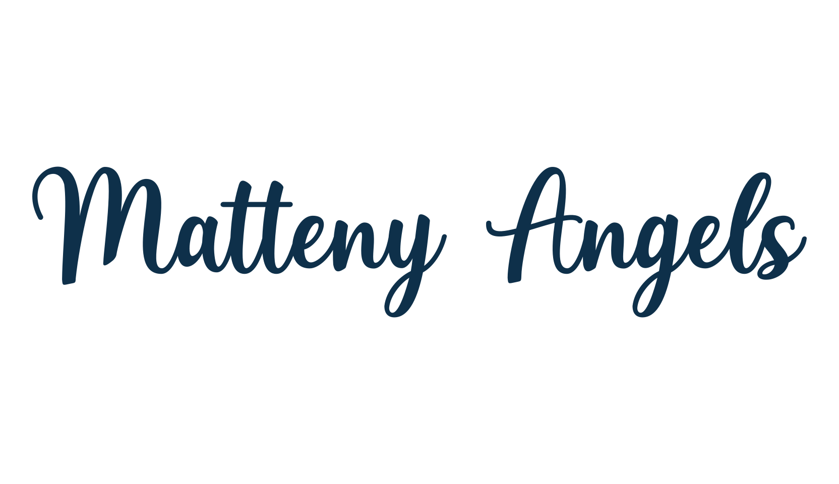 Matteny Angels, calligraphy font preview