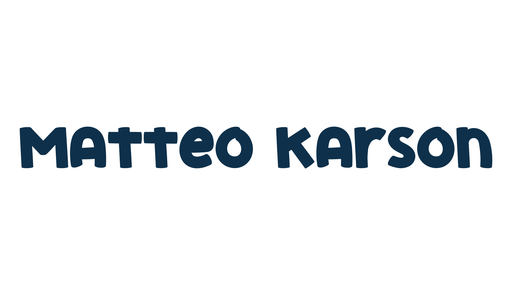 Matteo Karson, cartoon font preview