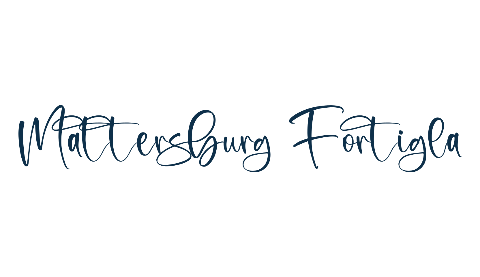 Mattersburg Fortigla, script handwritten fancy decorative calligraphy font preview