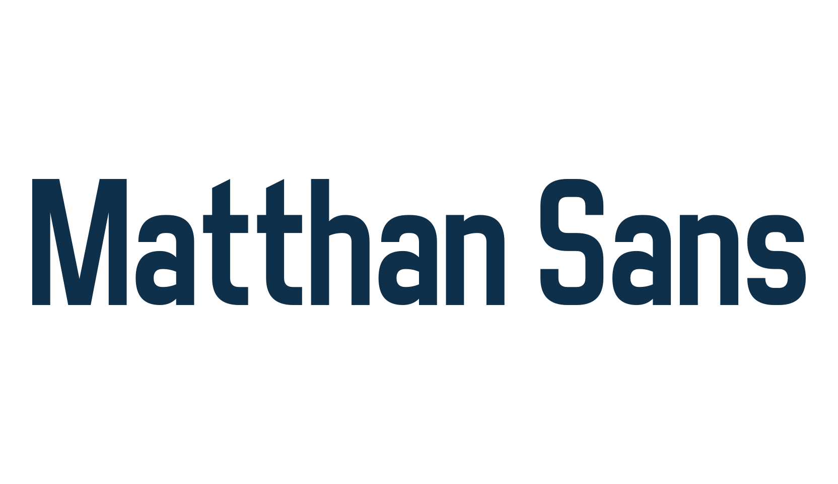 Matthan Sans, sans serif font preview