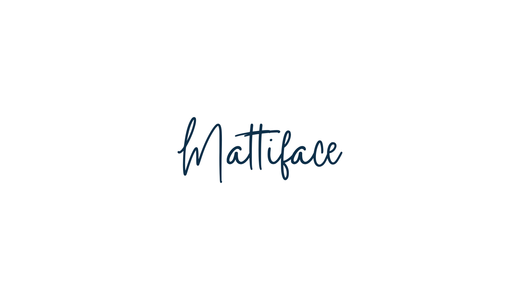 Mattiface, script handwritten fancy decorative calligraphy font preview
