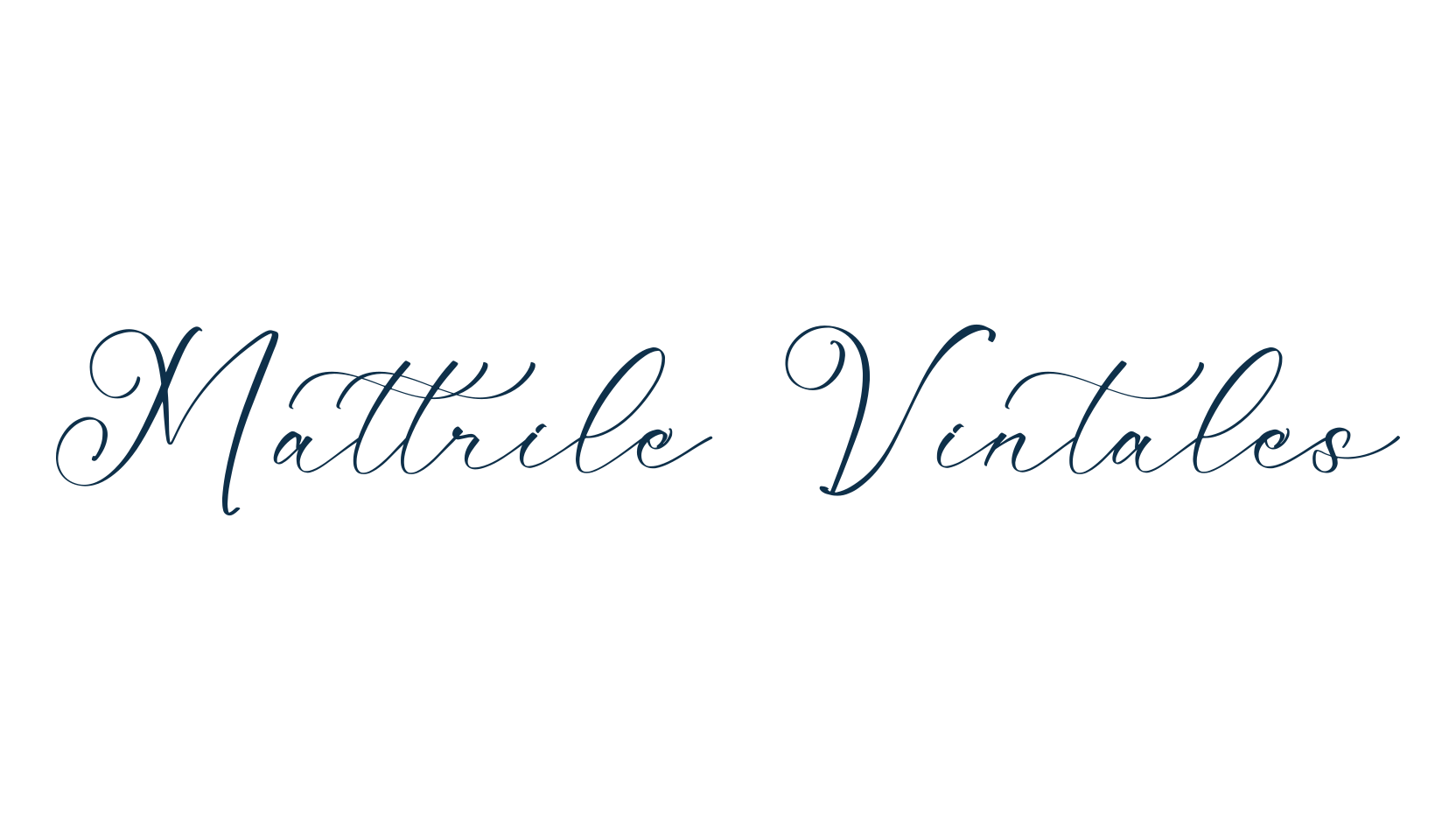 Mattrile Vintales, script calligraphy fancy decorative font preview