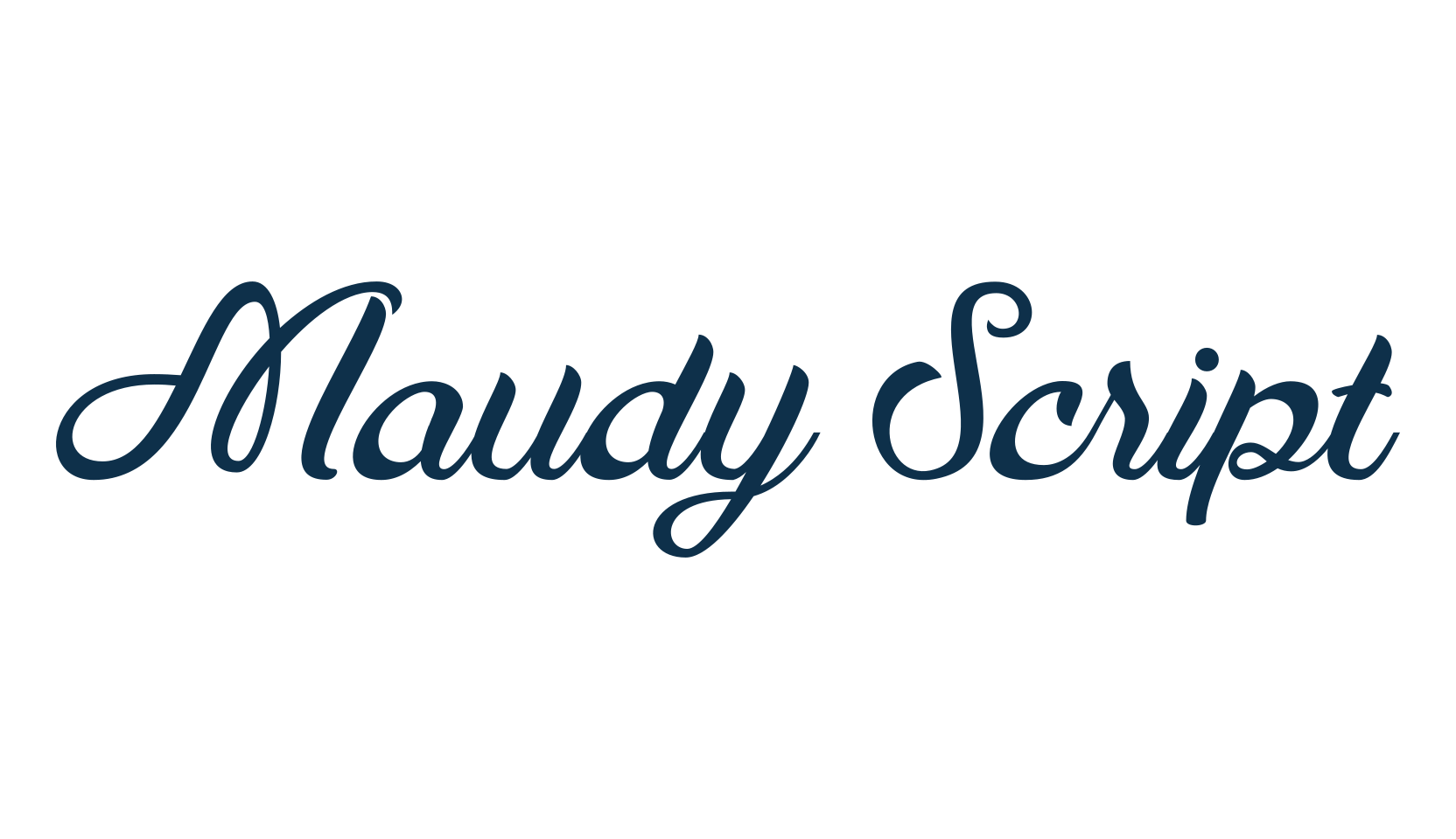 Maudy Script, script calligraphy fancy decorative font preview