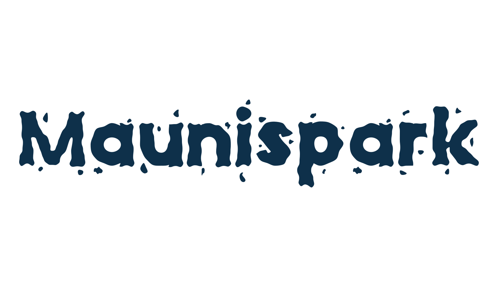 Maunispark, fancy distorted decorative font preview