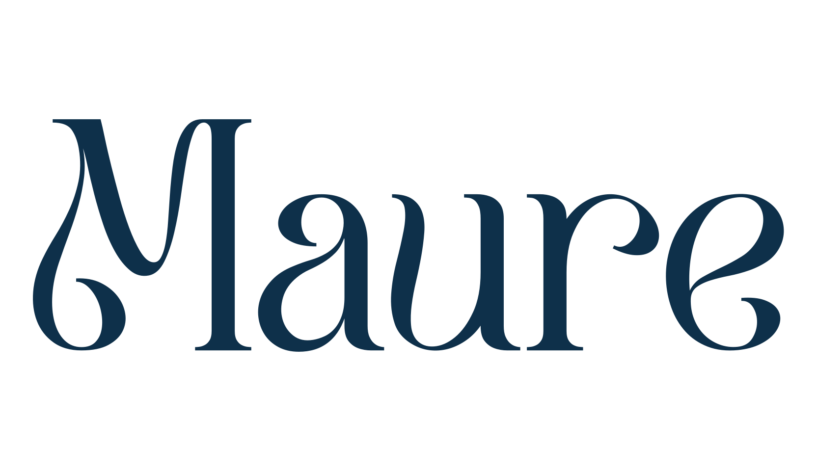 Maure, fancy retro decorative font preview