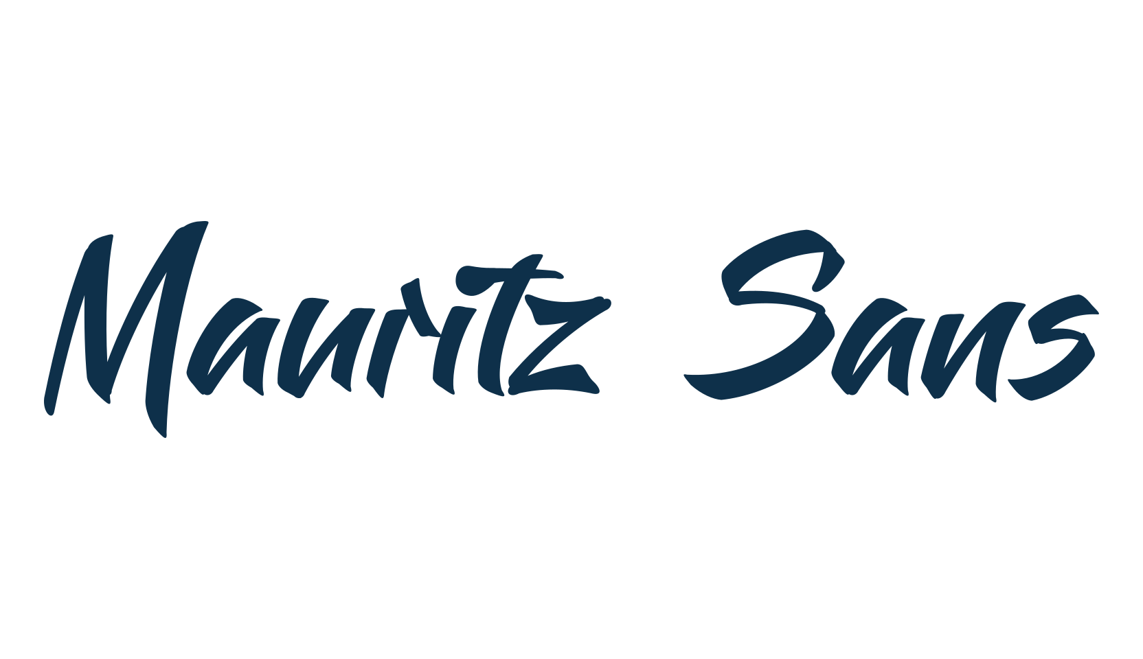 Mauritz Sans, brush font preview