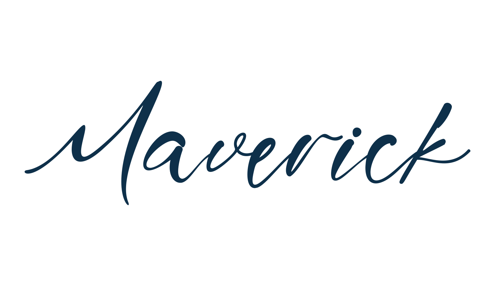 Maverick (maverick-3), script calligraphy fancy decorative font preview