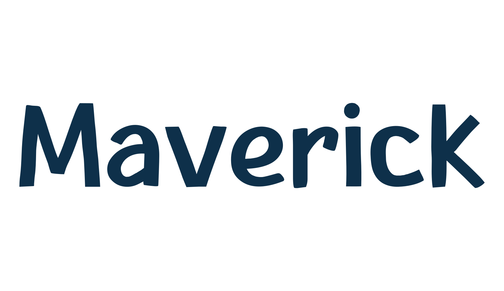 Maverick, cartoon font preview