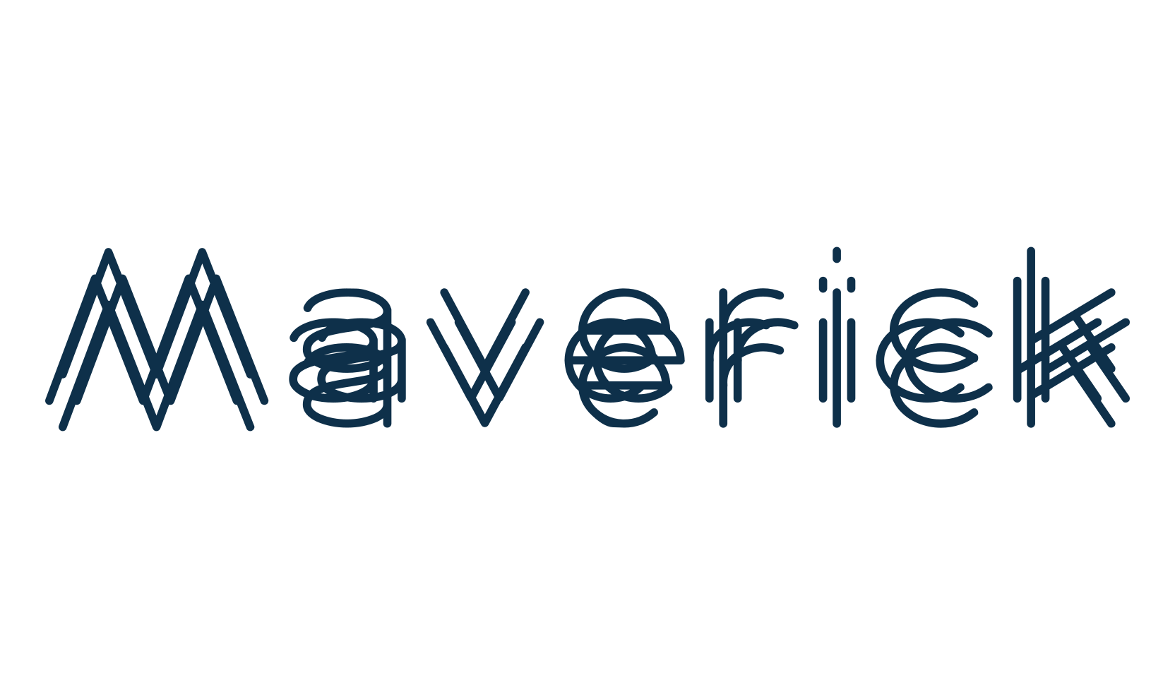 Maverick (maverick2), distorted font preview