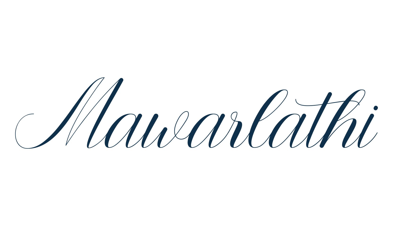 Mawarlathi, script calligraphy fancy decorative font preview