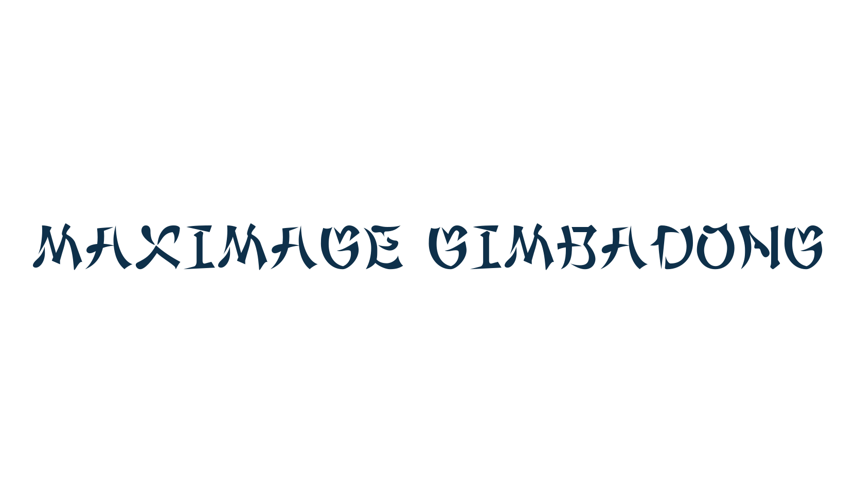 Maximage Gimbadong, foreign look chinese, jpn font preview