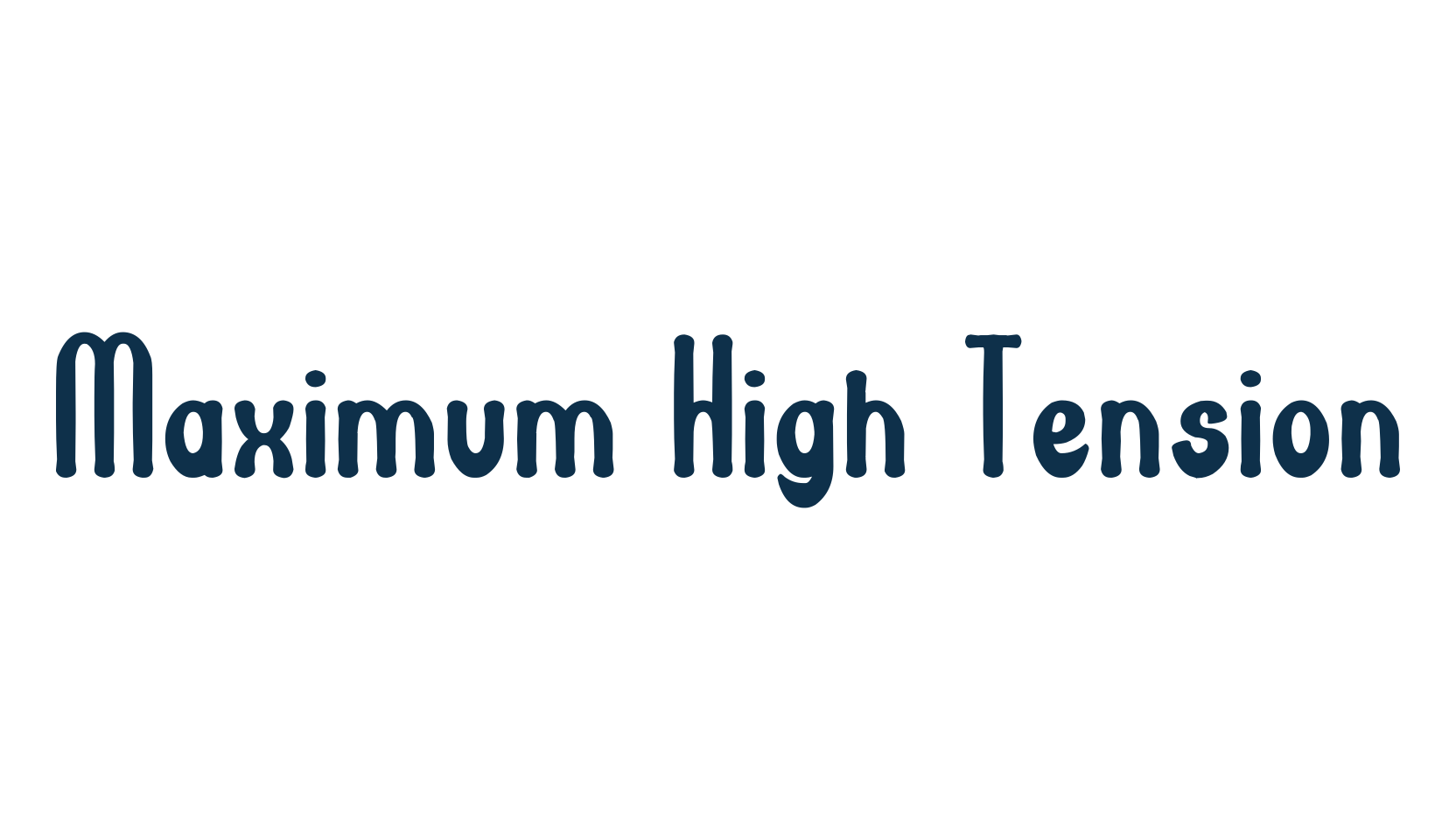 Maximum High Tension, fancy various decorative font preview