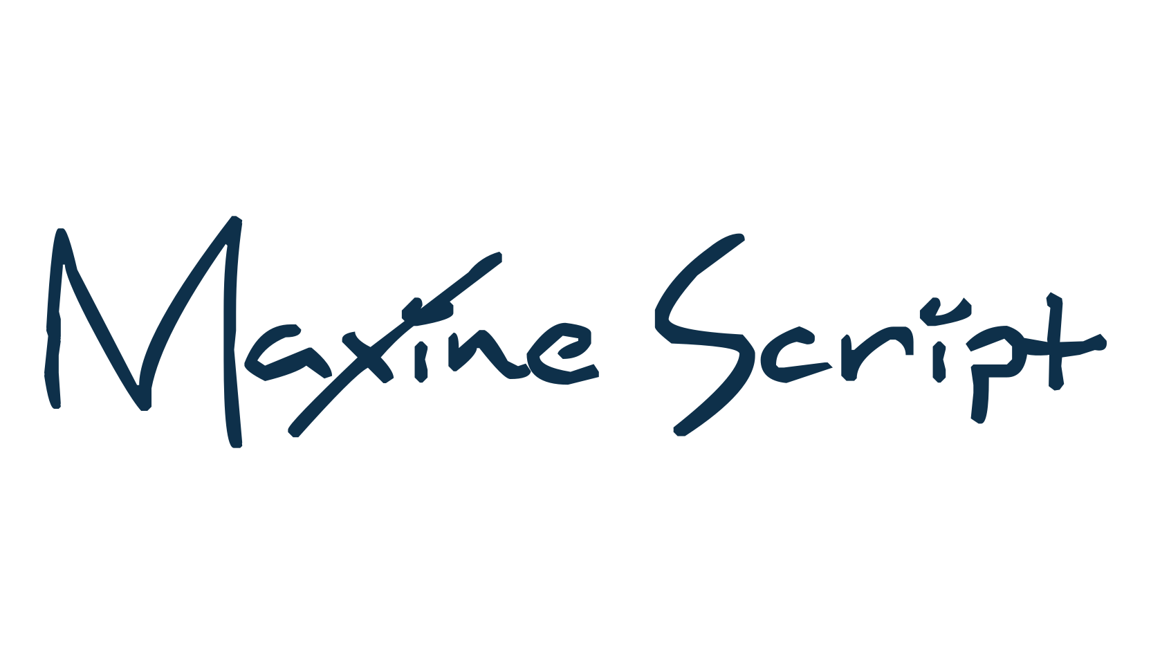 Maxine Script, handwriting font preview