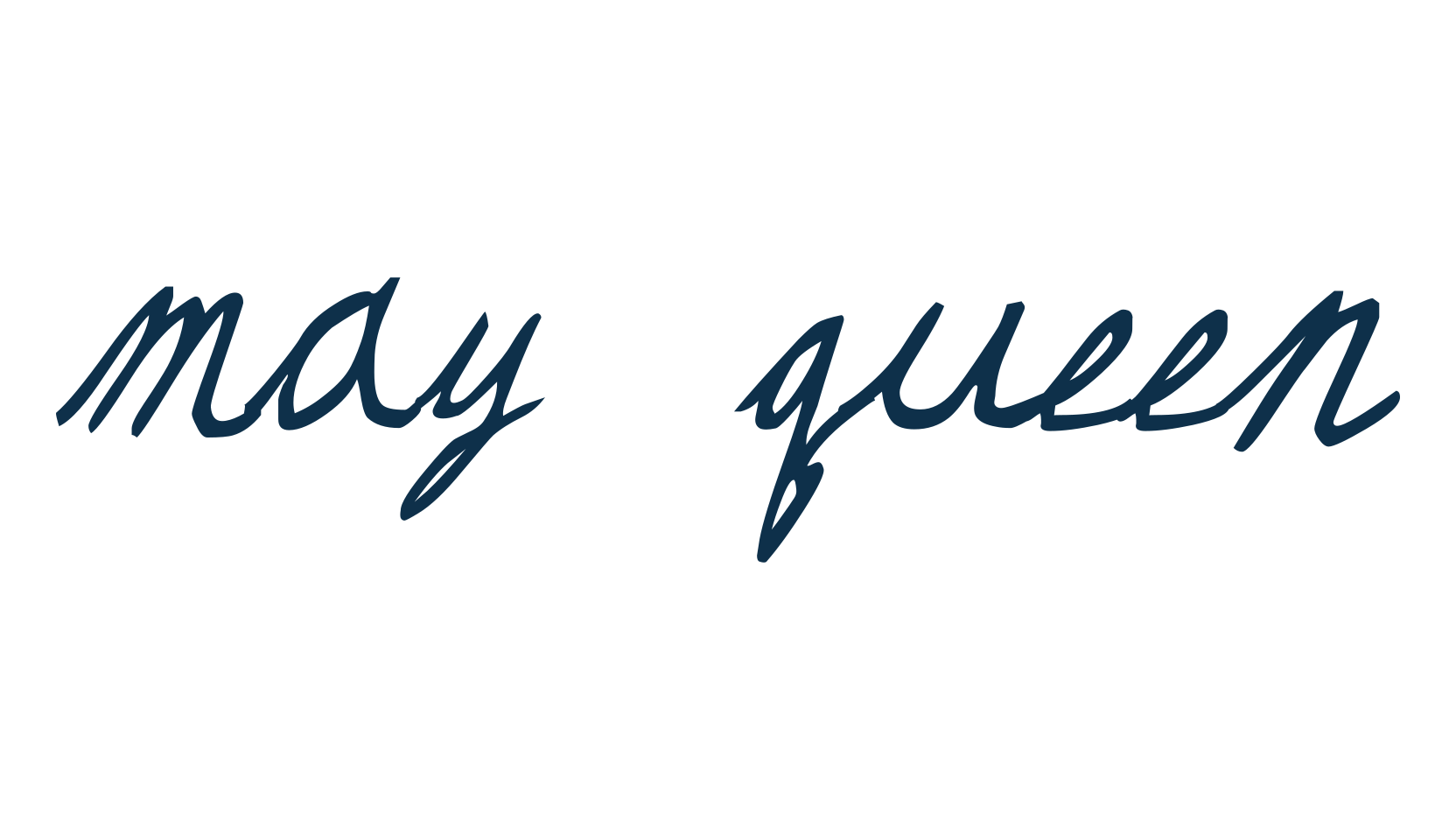 May Queen, handwriting font preview