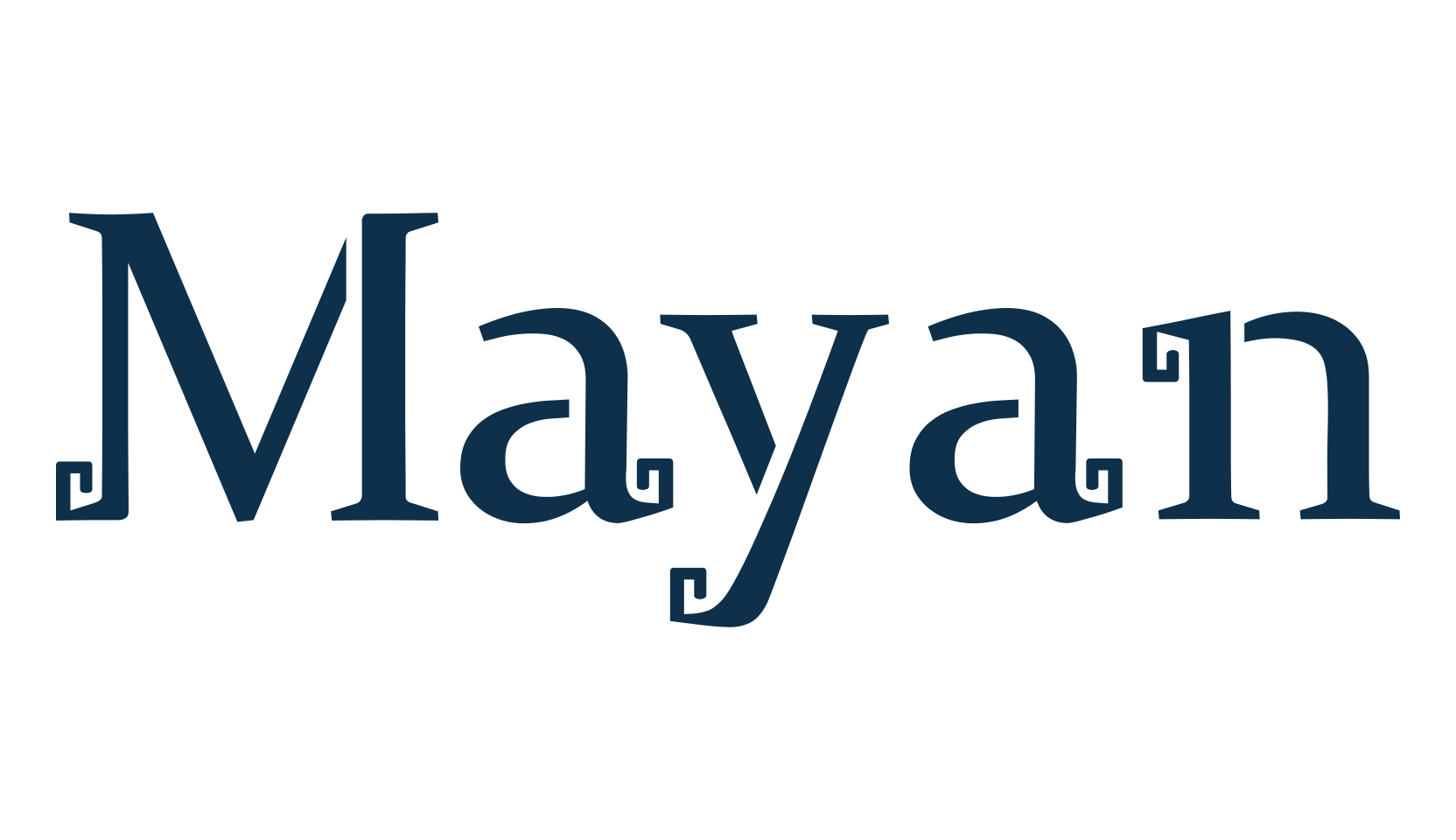 Mayan, mexican font preview