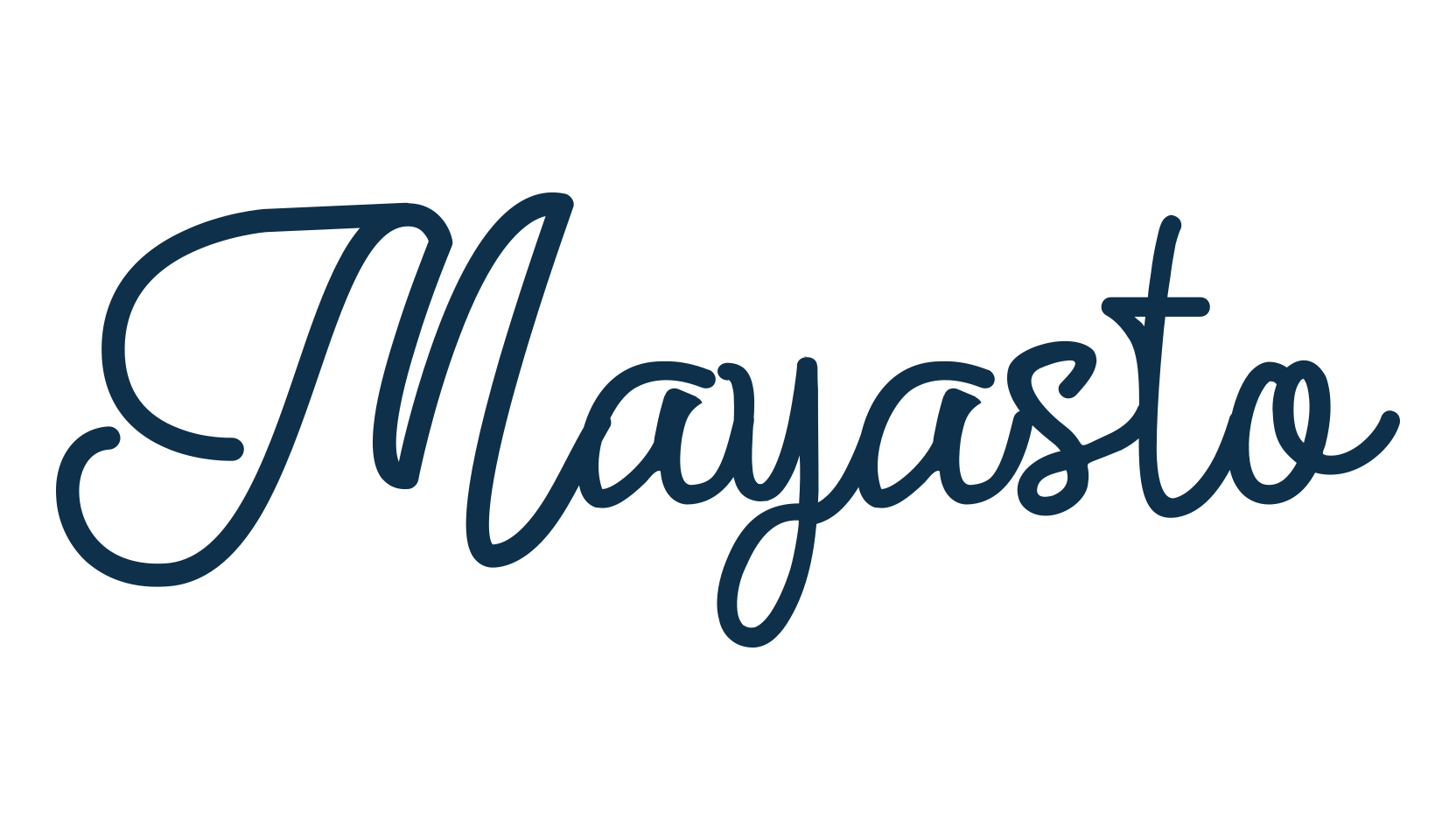 Mayasto, script handwritten fancy decorative calligraphy font preview