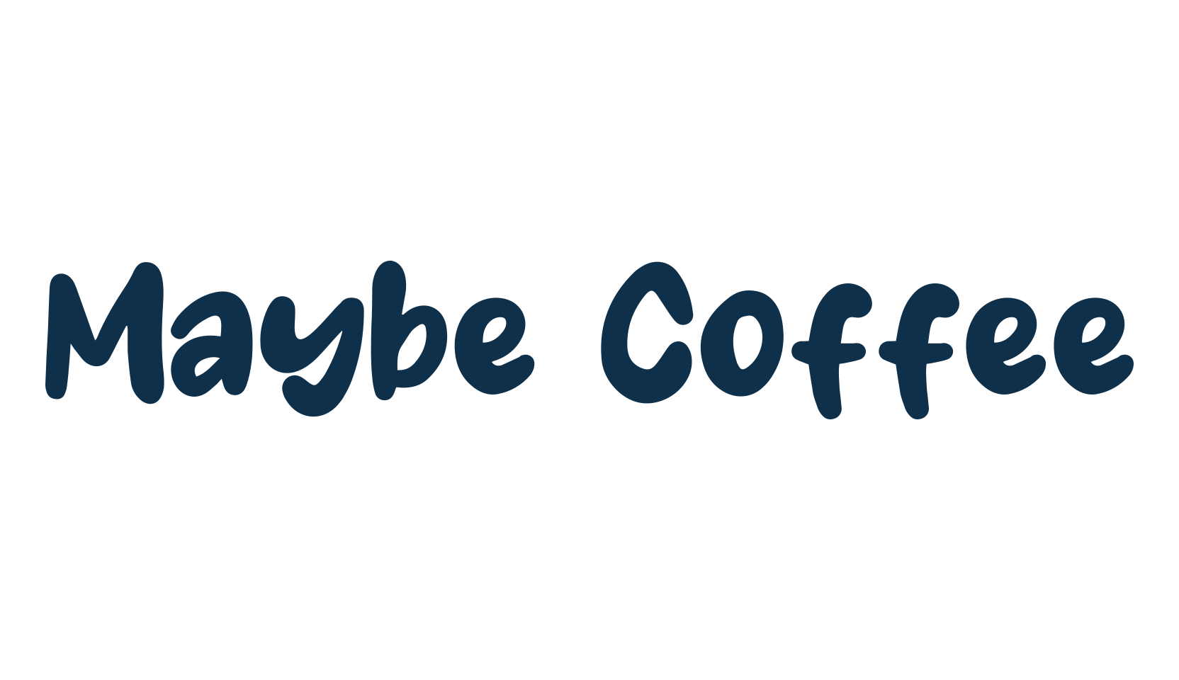 Maybe Coffee, cartoon font preview