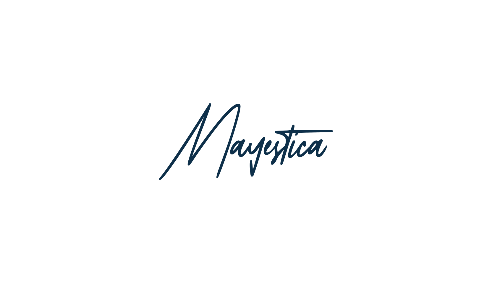 Mayestica, script handwritten fancy decorative calligraphy font preview