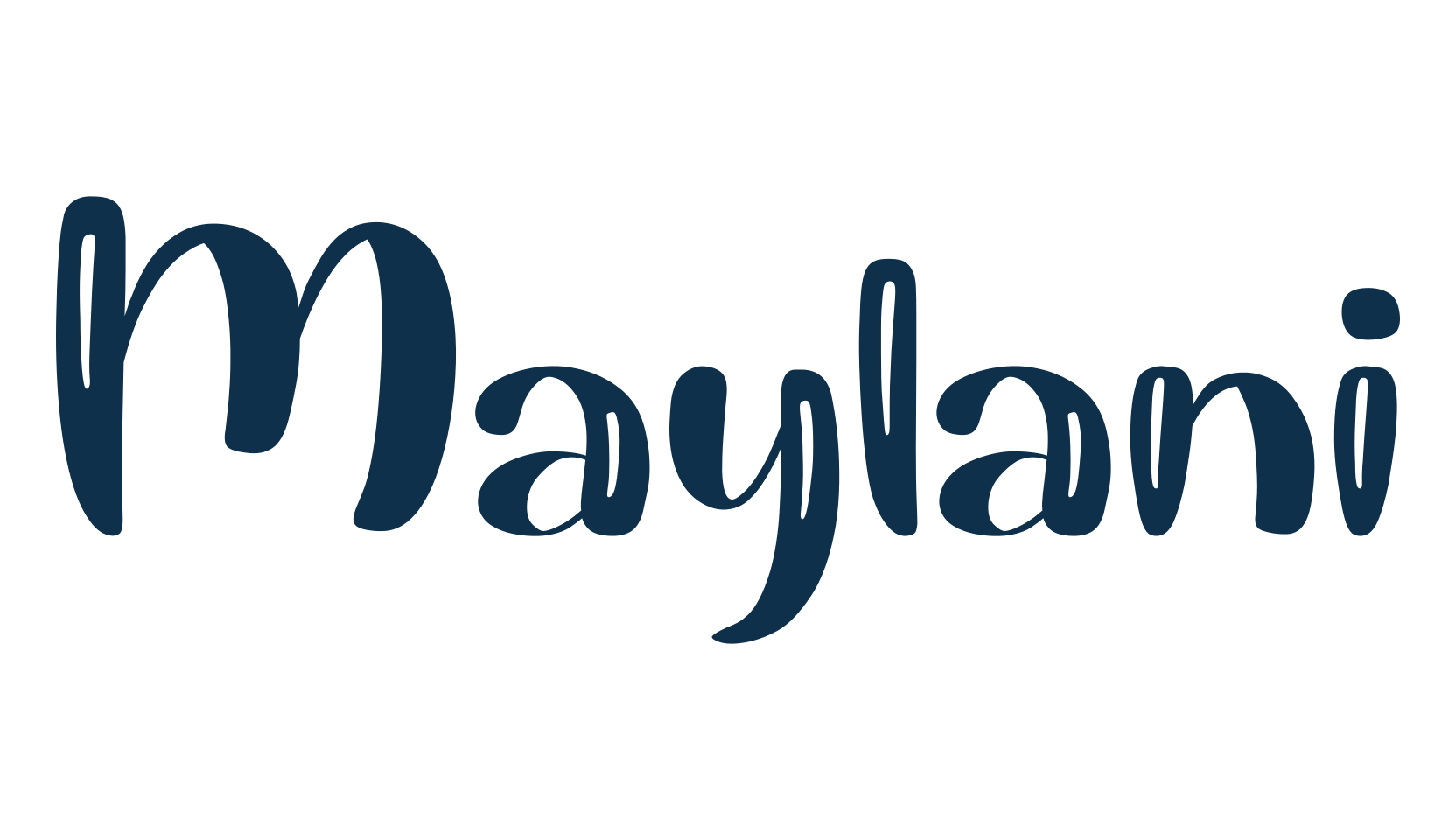 Maylani, fancy decorative font preview
