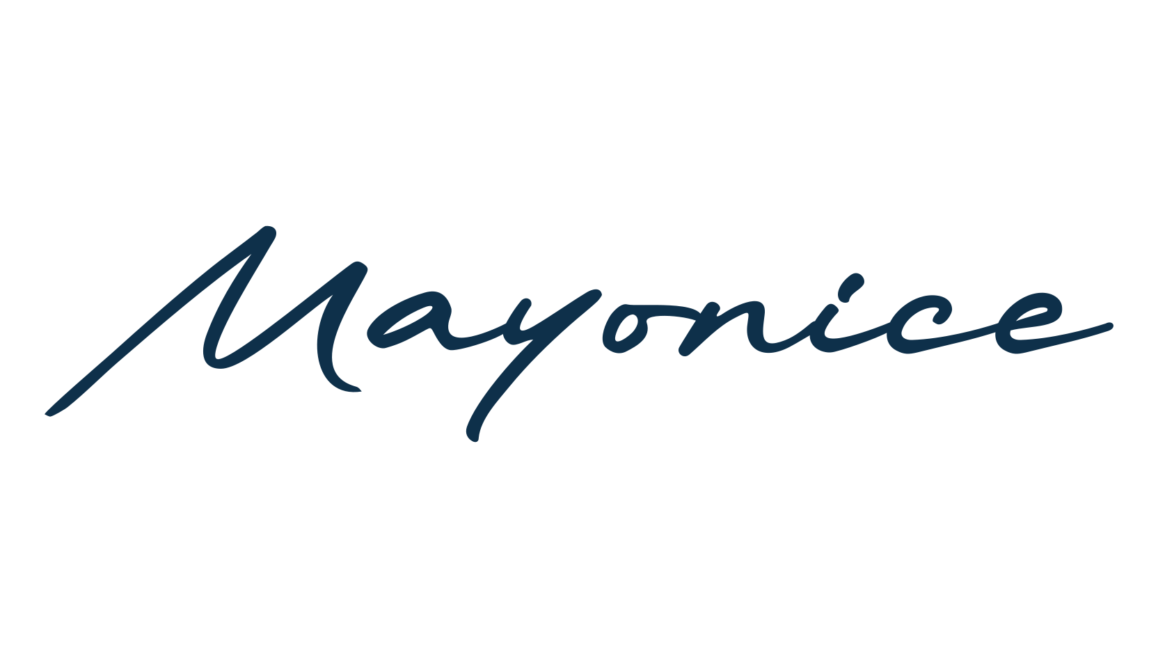 Mayonice, handwriting font preview
