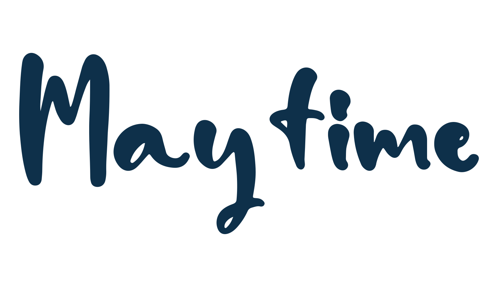 Maytime, script handwritten fancy decorative calligraphy font preview