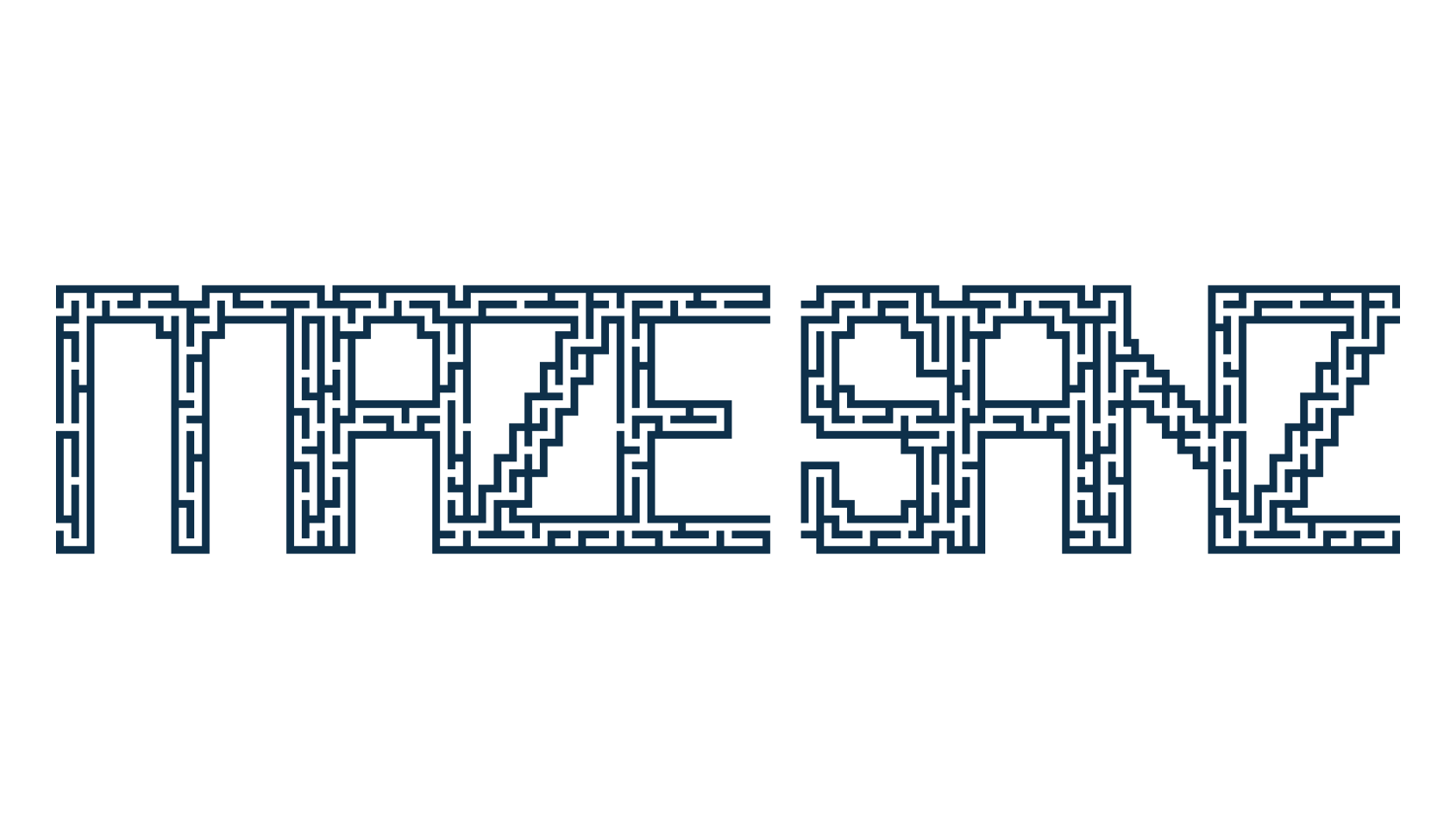 Maze Sanz, decorative font preview
