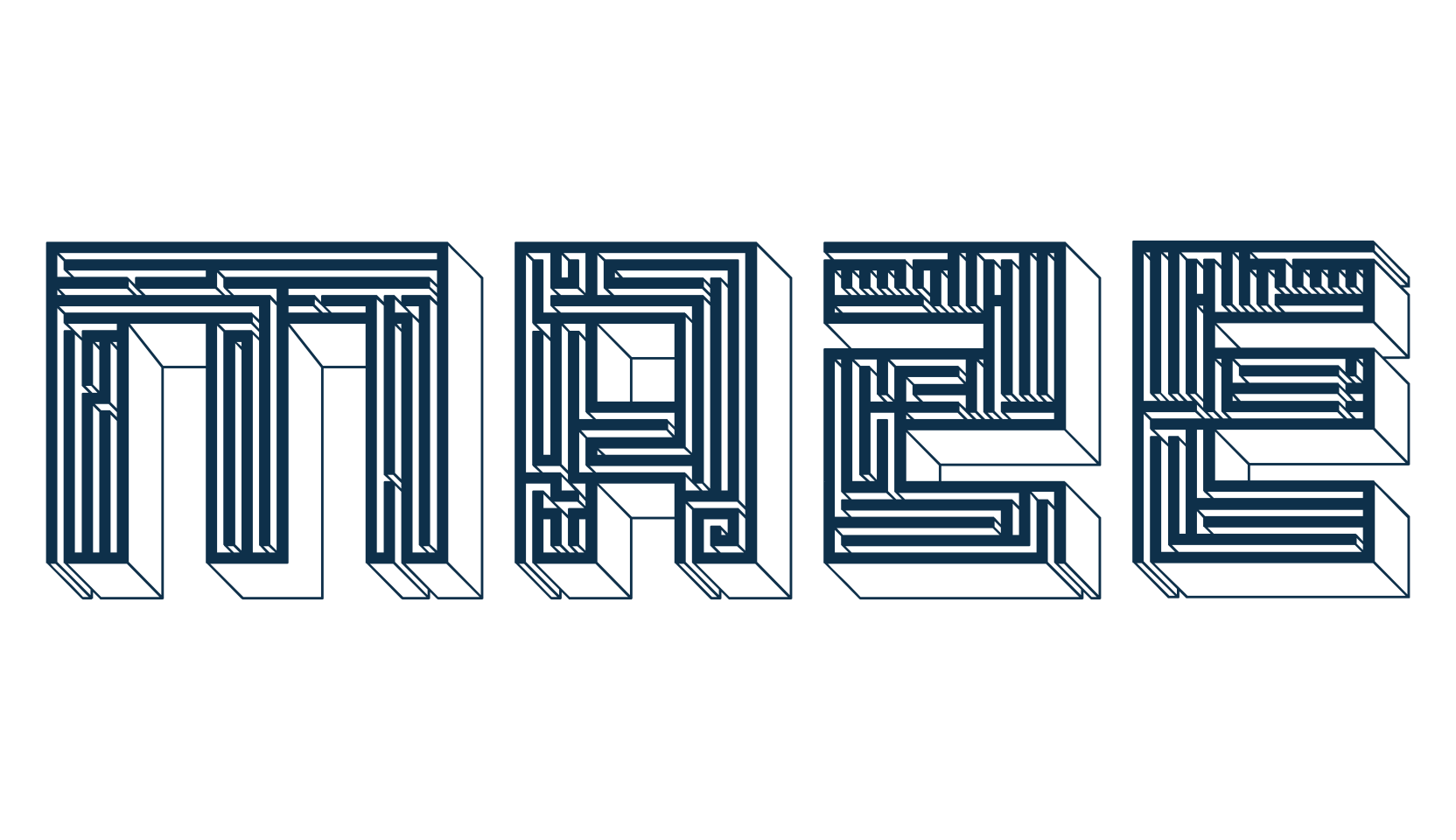 Maze, fancy various decorative font preview