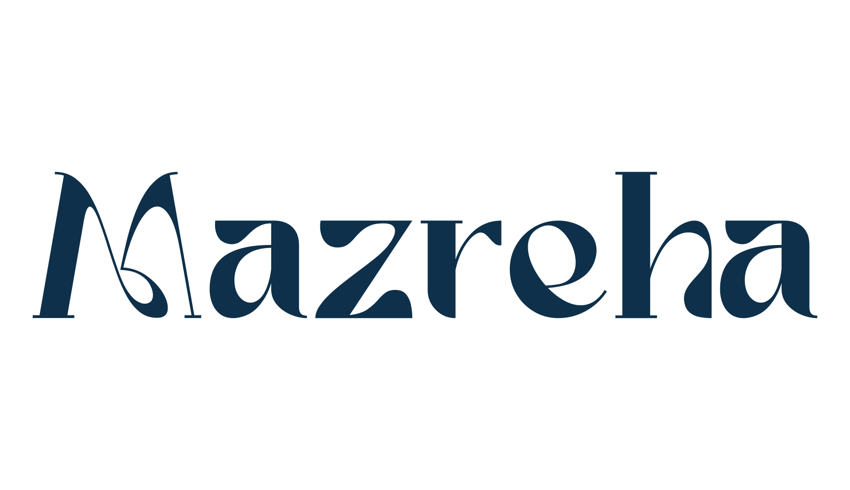 Mazreha, fancy various decorative font preview