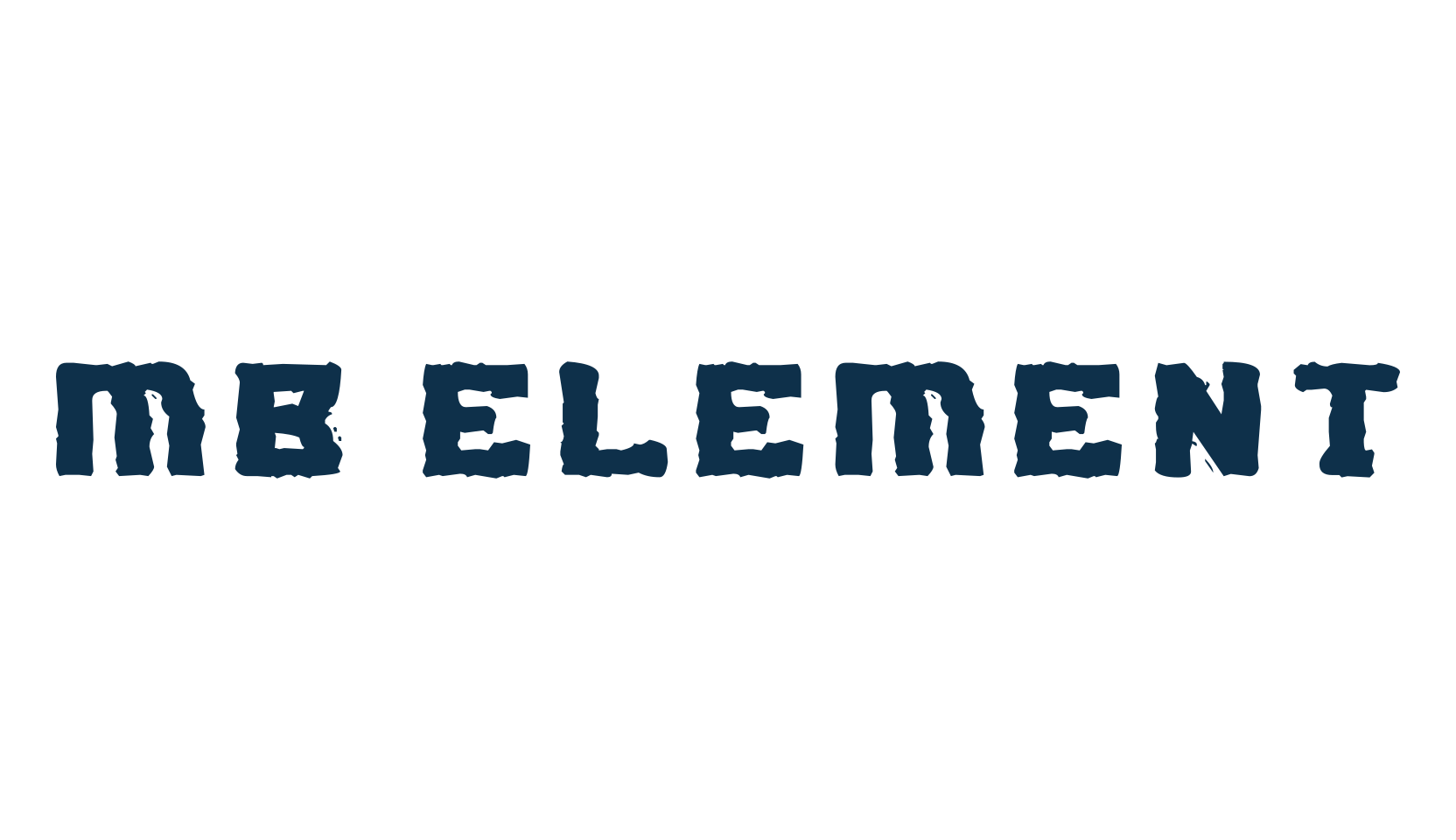 MB Element, eroded font preview