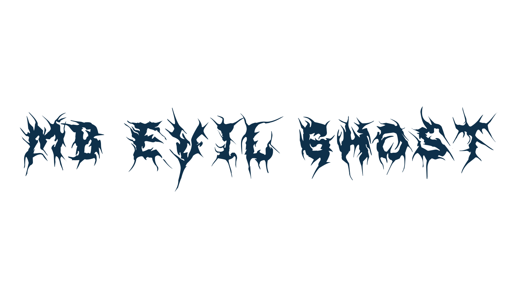 MB Evil Ghost, holiday halloween fancy decorative horror font preview