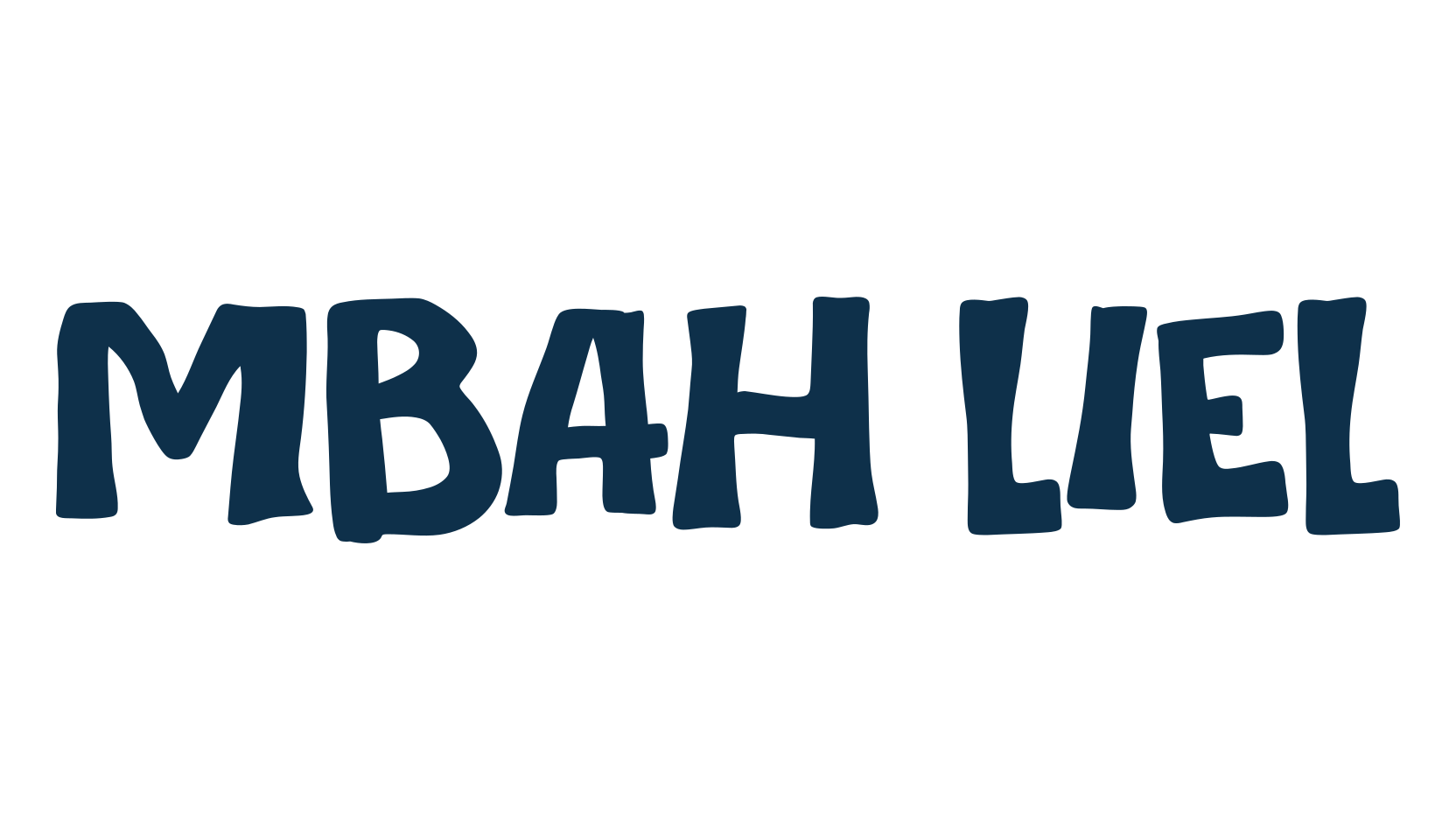 Mbah Liel, fancy decorative font preview