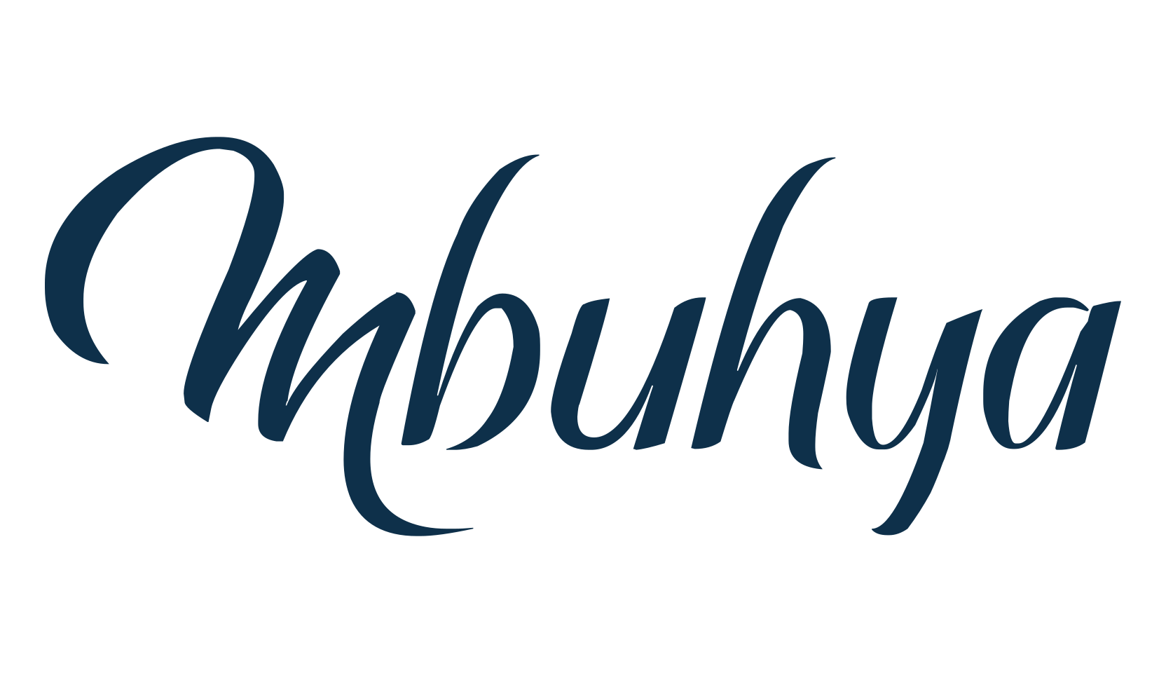 Mbuhya, calligraphy font preview