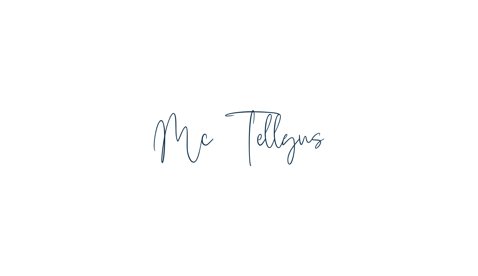Mc Tellyus, handwriting font preview