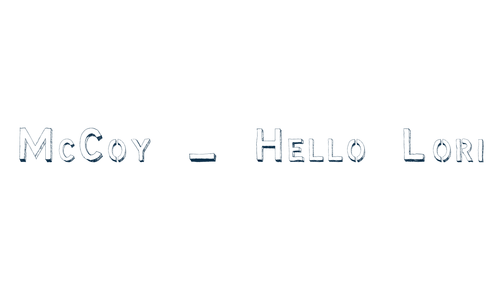 McCoy - Hello Lori, fancy various decorative font preview