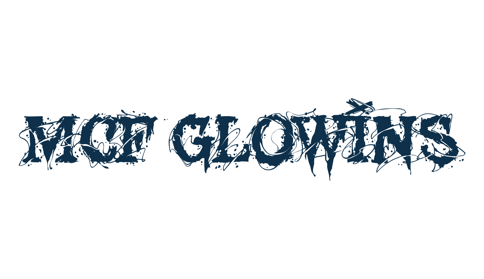MCF Glowins, fancy destroy decorative font preview
