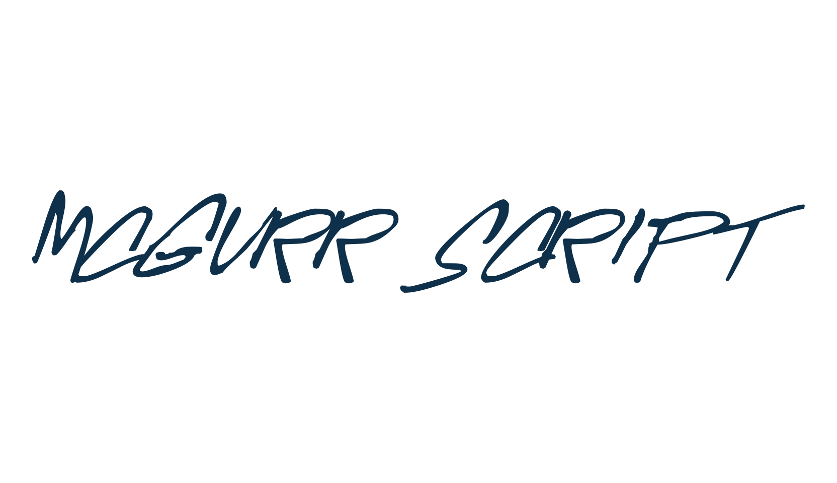 McGurr Script, script handwritten fancy decorative calligraphy font preview