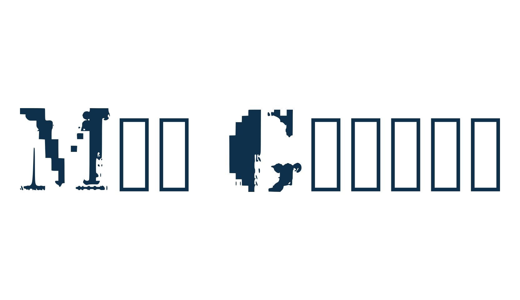 Mck Glitch, fancy distorted decorative font preview