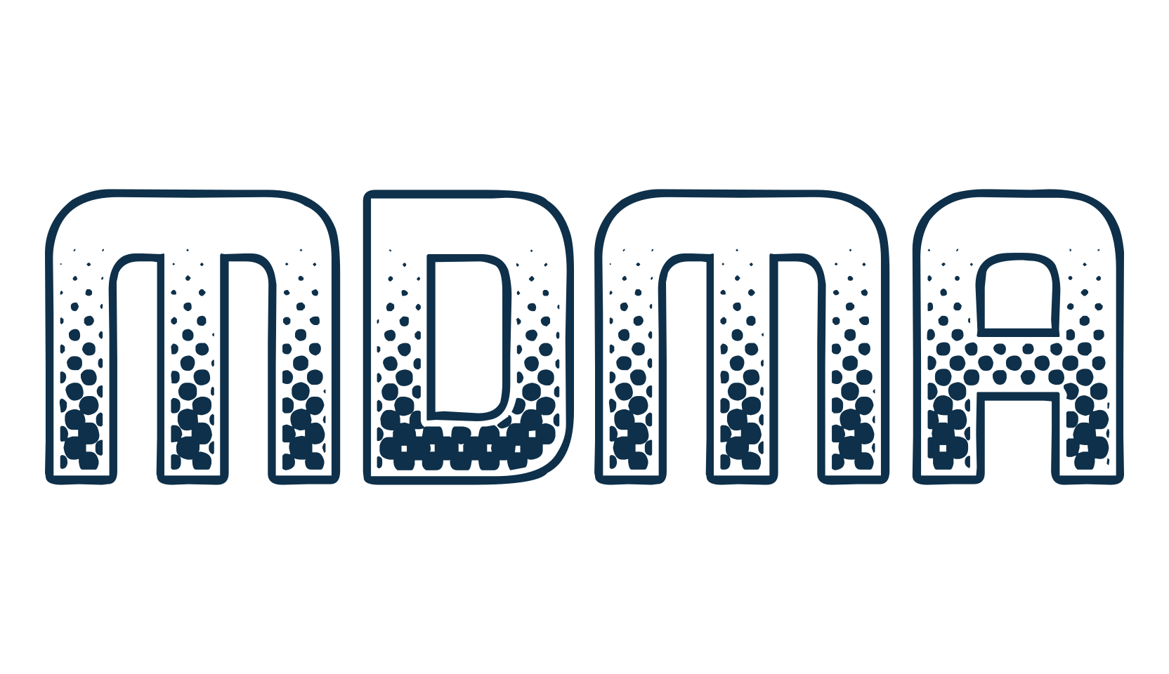 MDMA, various font preview