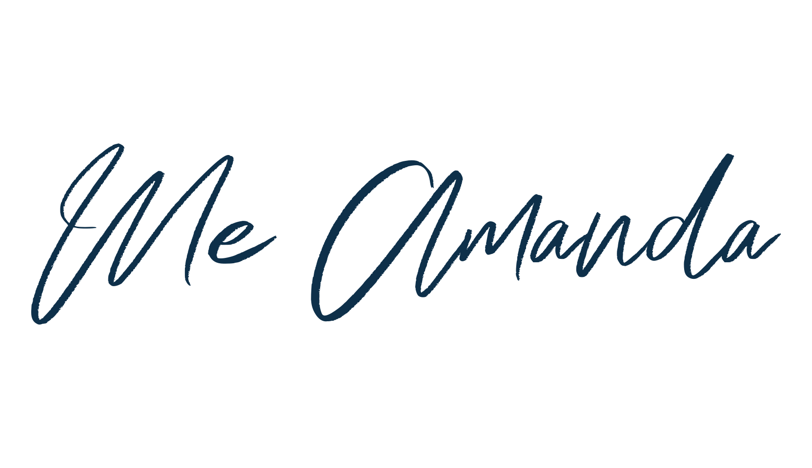 Me Amanda, handwriting font preview