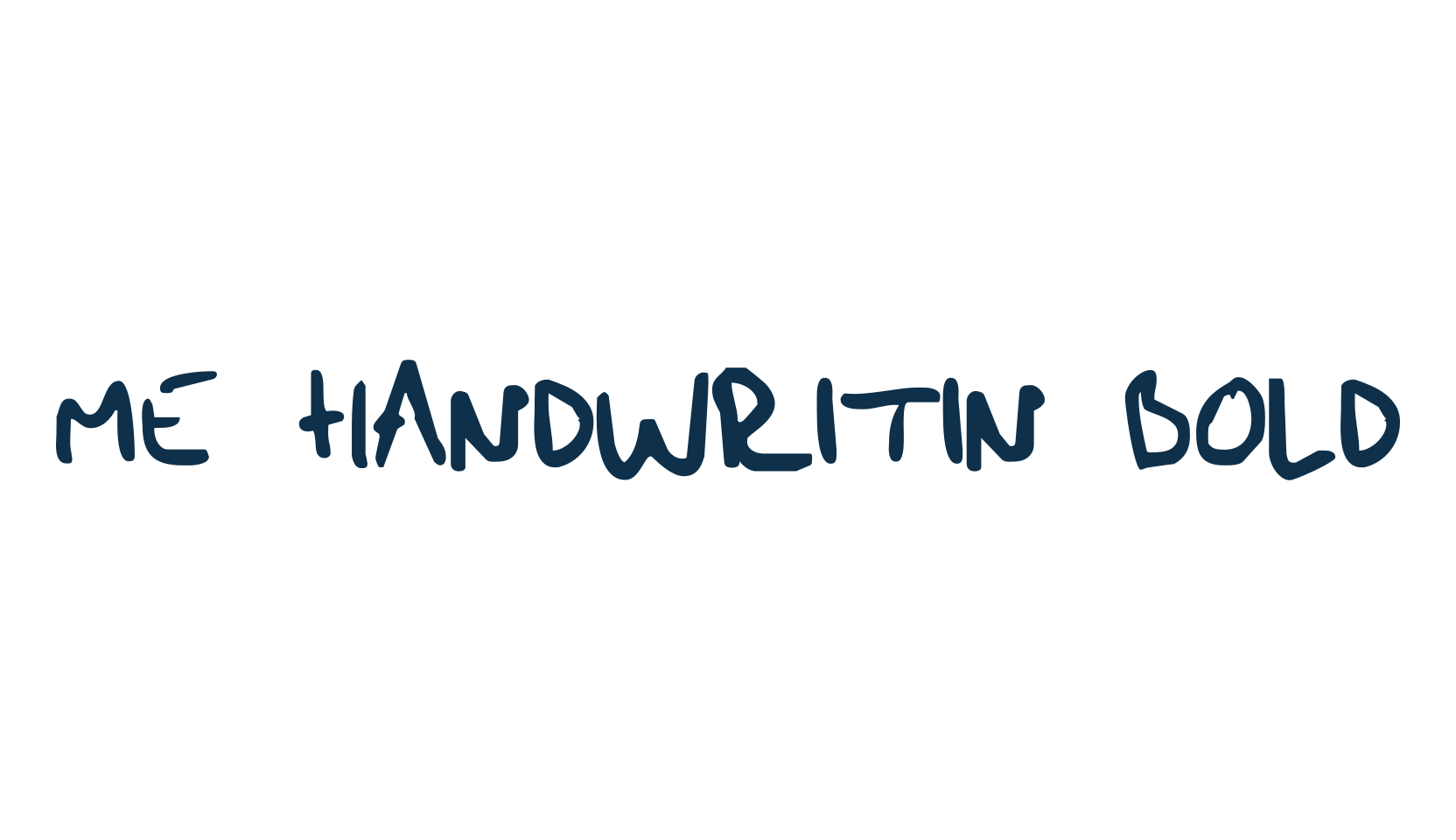 Me Handwritin Bold, script handwritten fancy decorative calligraphy font preview