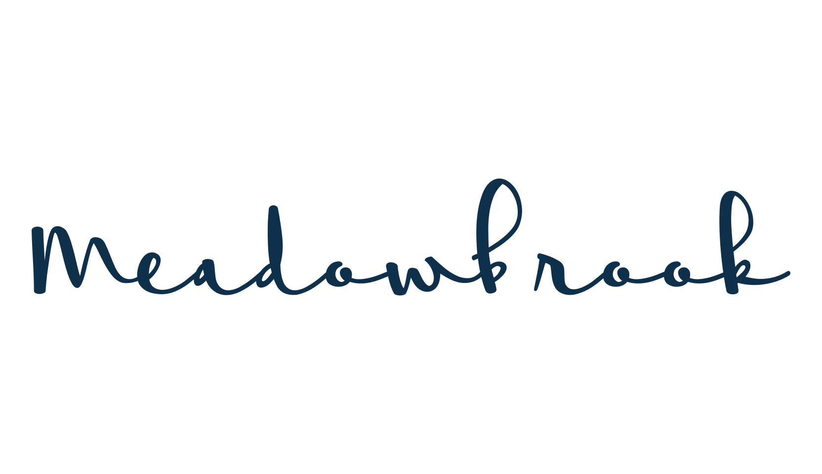 Meadowbrook, script brush fancy decorative calligraphy font preview