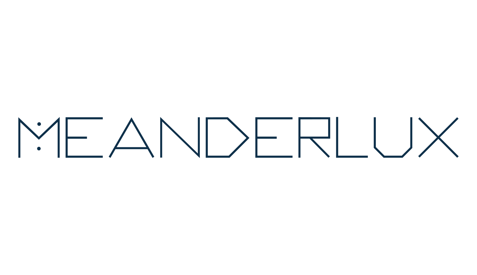 Meanderlux, techno sci-fi font preview