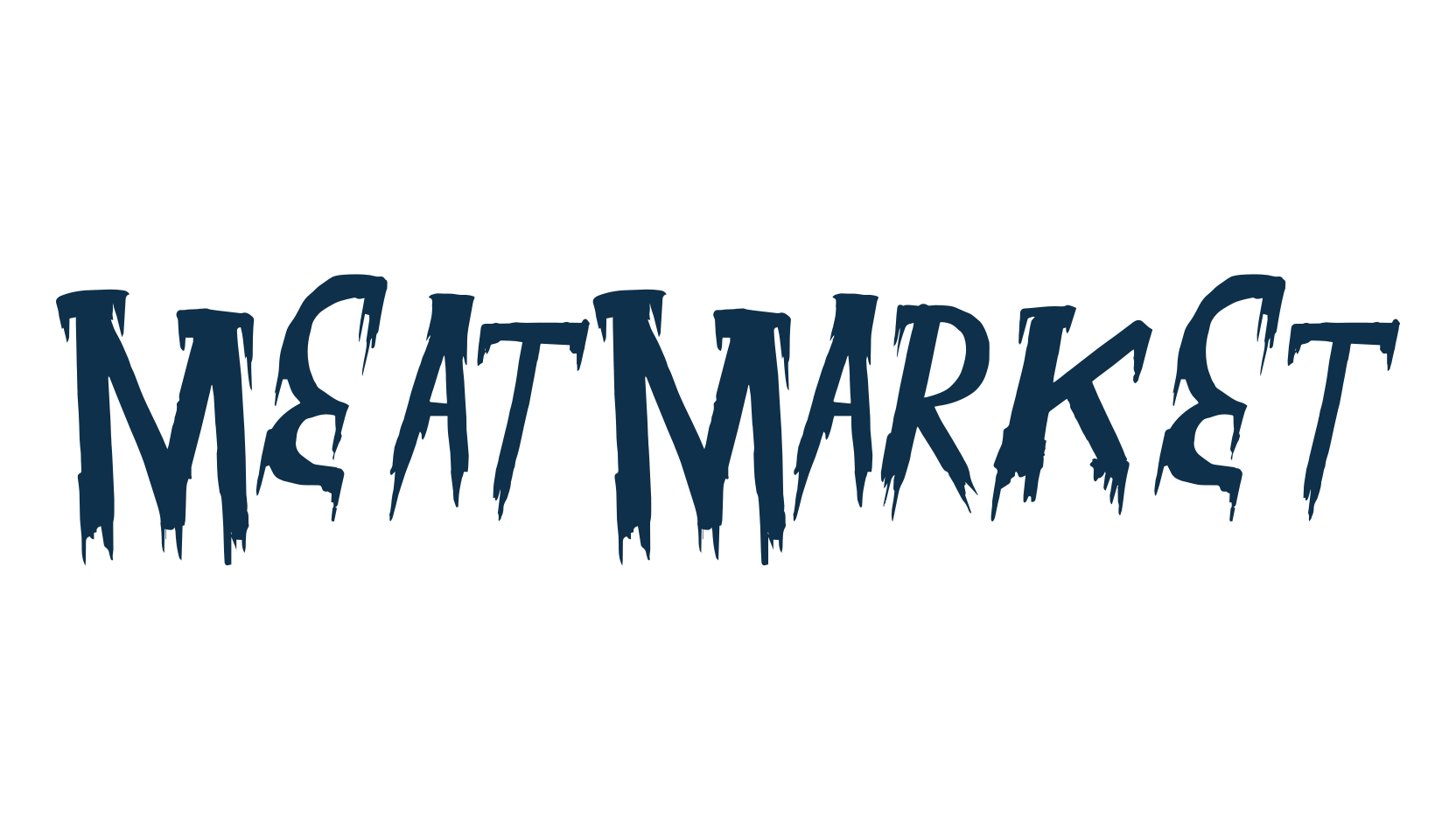 MeatMarket, holiday halloween fancy decorative horror font preview