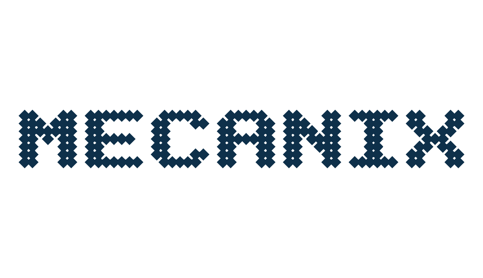 Mecanix, fancy various techno sci-fi font preview