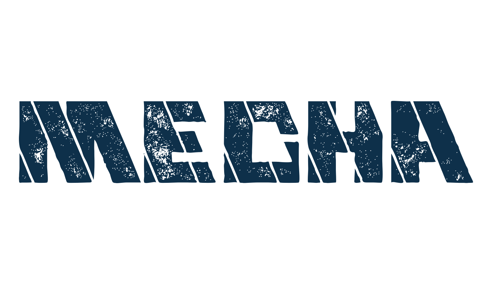 Mecha (mecha-2), eroded font preview