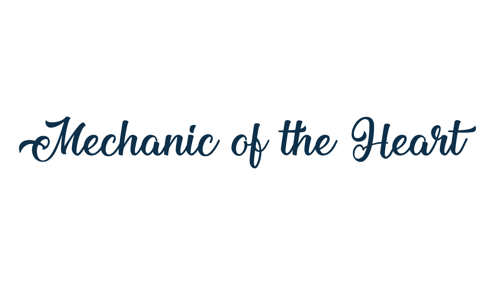 Mechanic of the Heart, various font preview