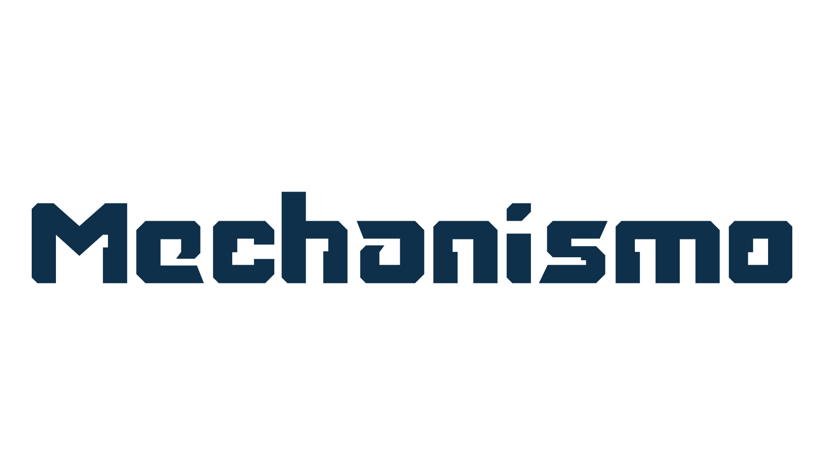 Mechanismo, techno sci-fi font preview